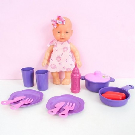 Kit Mamãe Bebe Com Comidinha E Acessórios Infantil