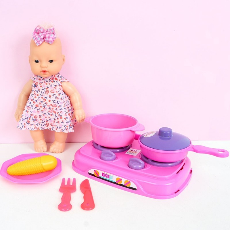 Kit Boneca Nicinha E Papinha Com Acessórios Infantil