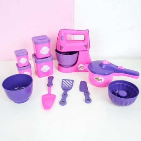 Kit Minha Cozinha Divertida Com 21 peças Infantil Brinquedo
