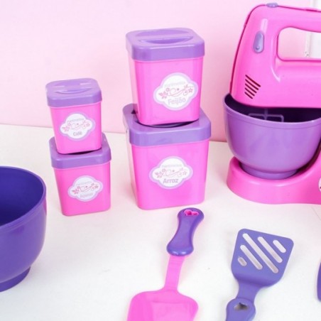 Kit Minha Cozinha Divertida Com 21 peças Infantil Brinquedo
