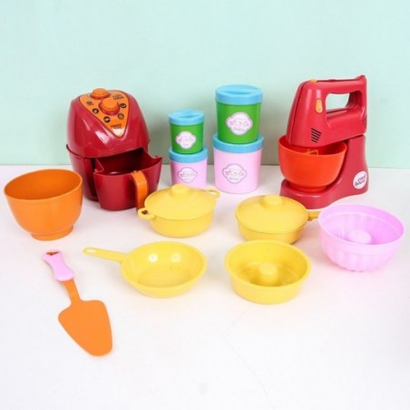 Kit Minha Cozinha Colorida Infantil Brinquedos