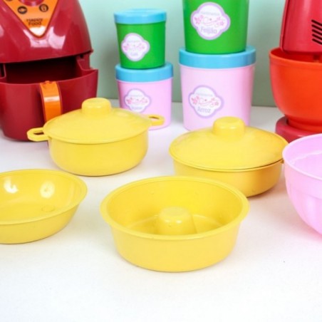 Kit Minha Cozinha Colorida Infantil Brinquedos
