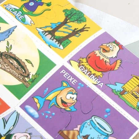 Joga Infantil Quebra Cabeça Educativo Toca Dos Bichos