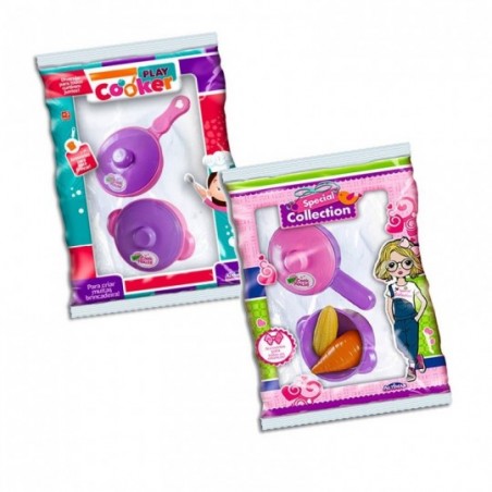 Kit Brincando De Comidinha Com 8 Peças Infantil