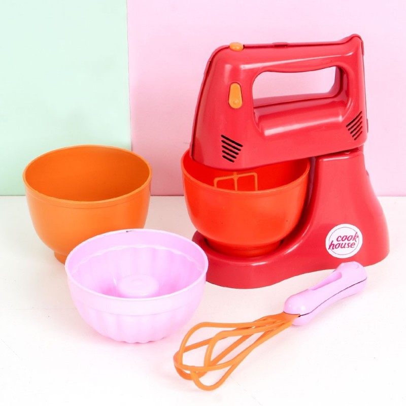 Kit Confeiteiro + Batedeira Colorido Infantil Brinquedo