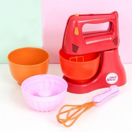 Kit Confeiteiro + Batedeira Colorido Infantil Brinquedo