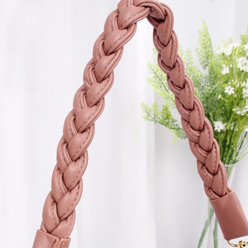 Bolsa Feminina Luxo Estruturada Crossbody Alça Mão Tressê