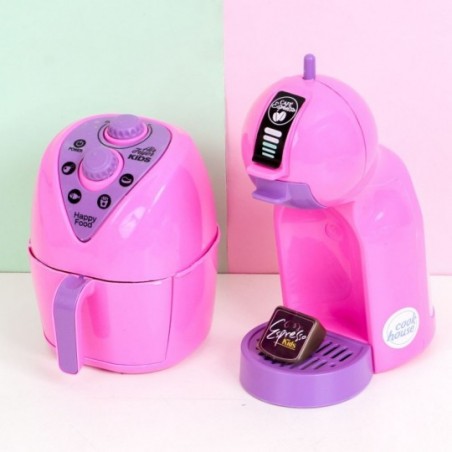 Kit Air Fryer + Cafeteira + Cápsula De Brinquedo Infantil