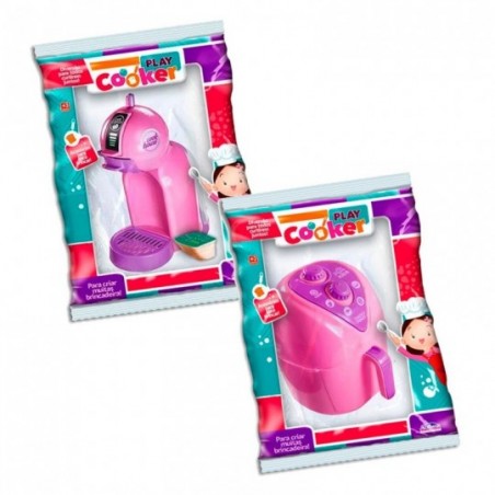 Kit Air Fryer + Cafeteira + Cápsula De Brinquedo Infantil