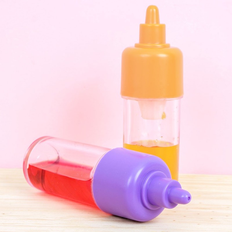 Kit 2 Mamadeira Com Suquinho Laranja E Morango Infantil