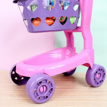 Carrinho Compras Brinquedo Infantil C/ Acessórios Zuca Toys