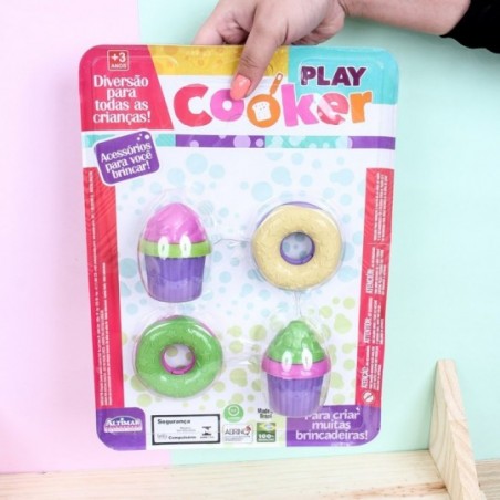 Kit Cooker Bolinhos Donuts Brinquedo Infantiil Altimar