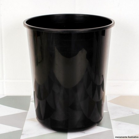 Lixeira Preta Sem Tampa 7,5 L Jaguar Eco Nature Cozinha