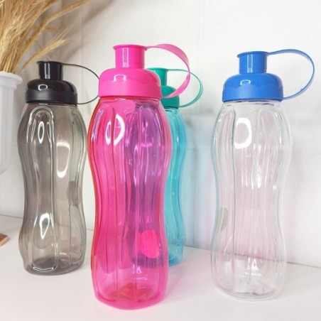 Garrafa Squeeze Plástico Pet Transcolor 600ml