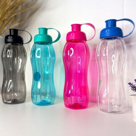 Garrafa Squeeze Plástico Pet Transcolor 600ml