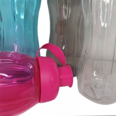 Garrafa Squeeze Plástico Pet Transcolor 600ml