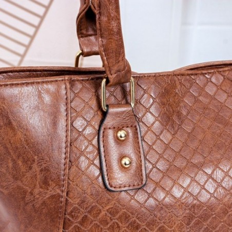 Bolsa Feminina Totem Ombro Texturizada Alça Dupla