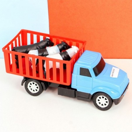 Caminhão Boiadeiro Roda Livre Brinquedo Infantil 19 cm