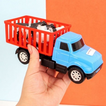 Caminhão Boiadeiro Roda Livre Brinquedo Infantil 19 cm