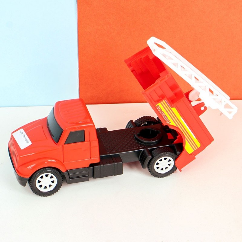Caminhão Bombeiro C/ Escadas Brinquedo Infantil Colorido