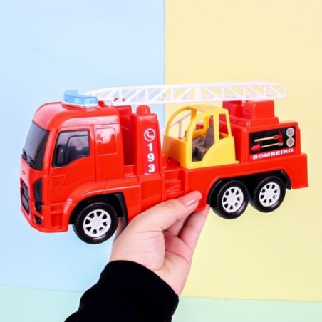 Carro Bombeiro C/ Escadas Brinquedo Infantil No Atacado