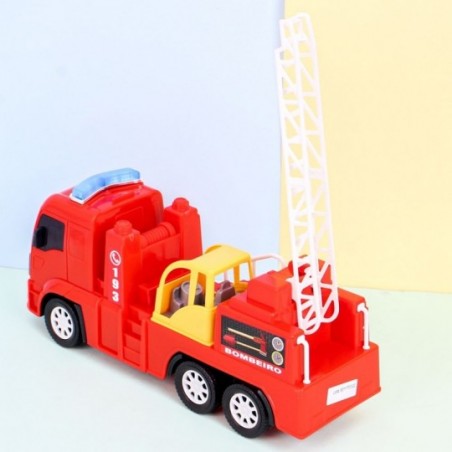 Carro Bombeiro C/ Escadas Brinquedo Infantil No Atacado