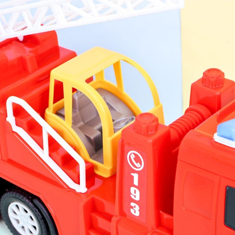 Carro Bombeiro C/ Escadas Brinquedo Infantil No Atacado