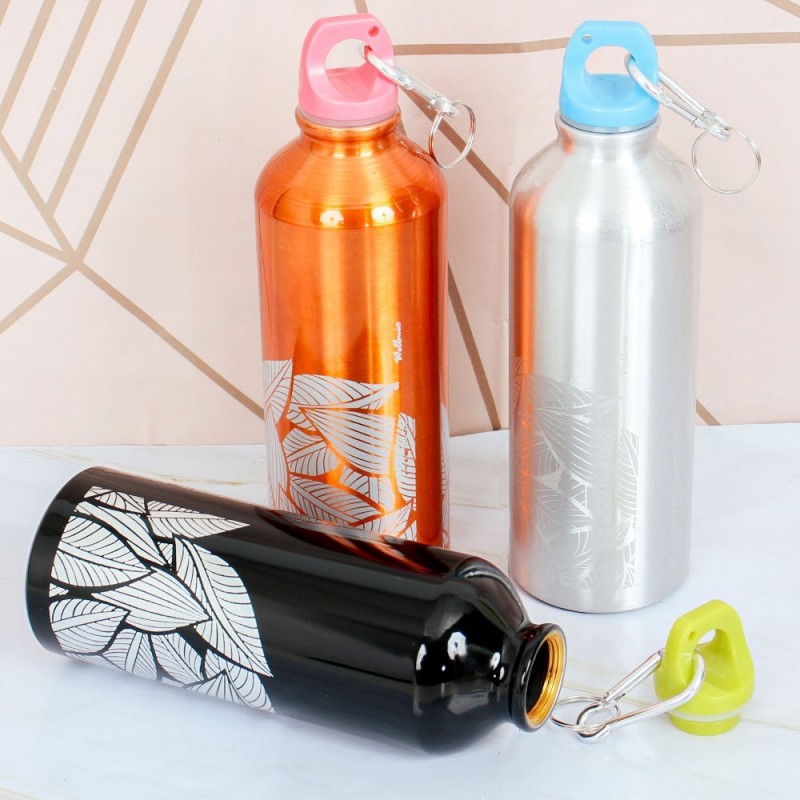 Garrafa Squeeze Alumínio 500 Ml C/ Mosquetão Wellmix
