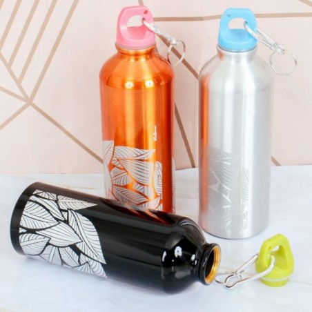 Garrafa Squeeze Alumínio 500 Ml C/ Mosquetão Wellmix
