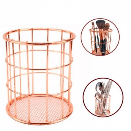 Porta Talher Aramado Rose Decorativo Wellmix No Atacado