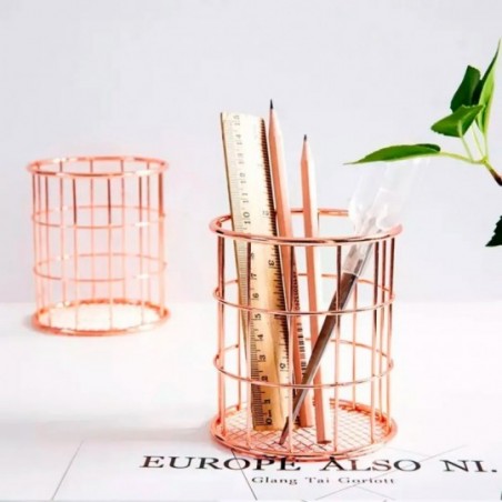 Porta Talher Aramado Rose Decorativo Wellmix No Atacado