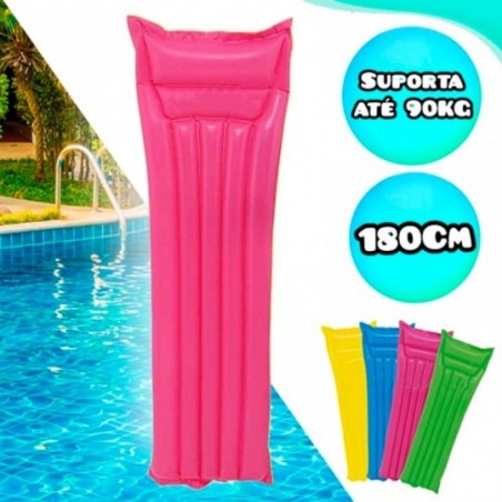Colchão Inflável Grande Colorido Piscina Praia Verão Wellmix