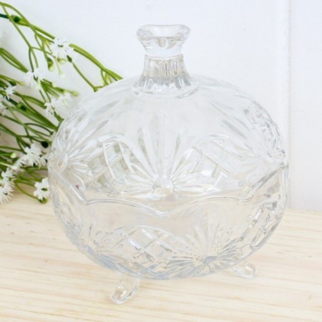 Bomboniere Potiche De Vidro Rozana Home 390 Ml - Fratelli