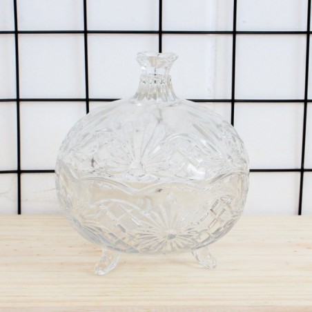 Bomboniere Potiche De Vidro Rozana Home 390 Ml - Fratelli