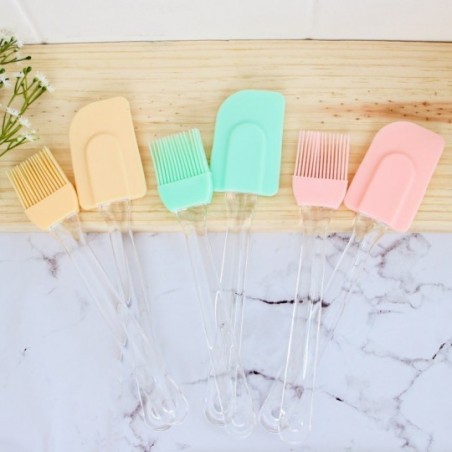 Kit Espátula Silicone Pão Duro + Pincel Culinário - Fratelli