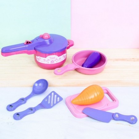 Conjunto Panelinha Com 8 Peças Brinquedo Infantil Zuca Toys