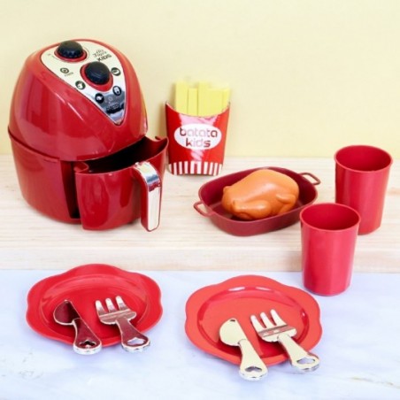 Kit Cozinha Air Fryer Chef Kids Com 12 Peças Zuca Toys