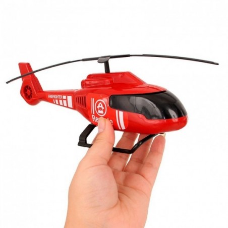 Kit Caminhão + Helicóptero De Bombeiro Infantil