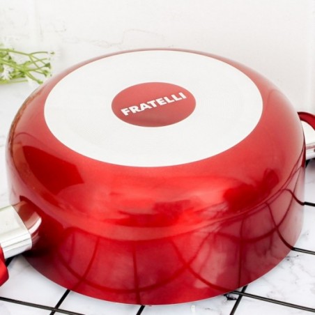 Panela Caçarola Em Cerâmica Tampa De Vidro 18 Cm  - Fratelli