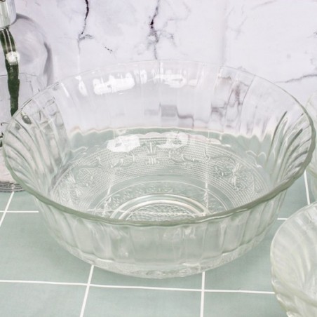 Conjunto 7 Tigelas Sobremesa Redonda Glassy Vidro Fratelli