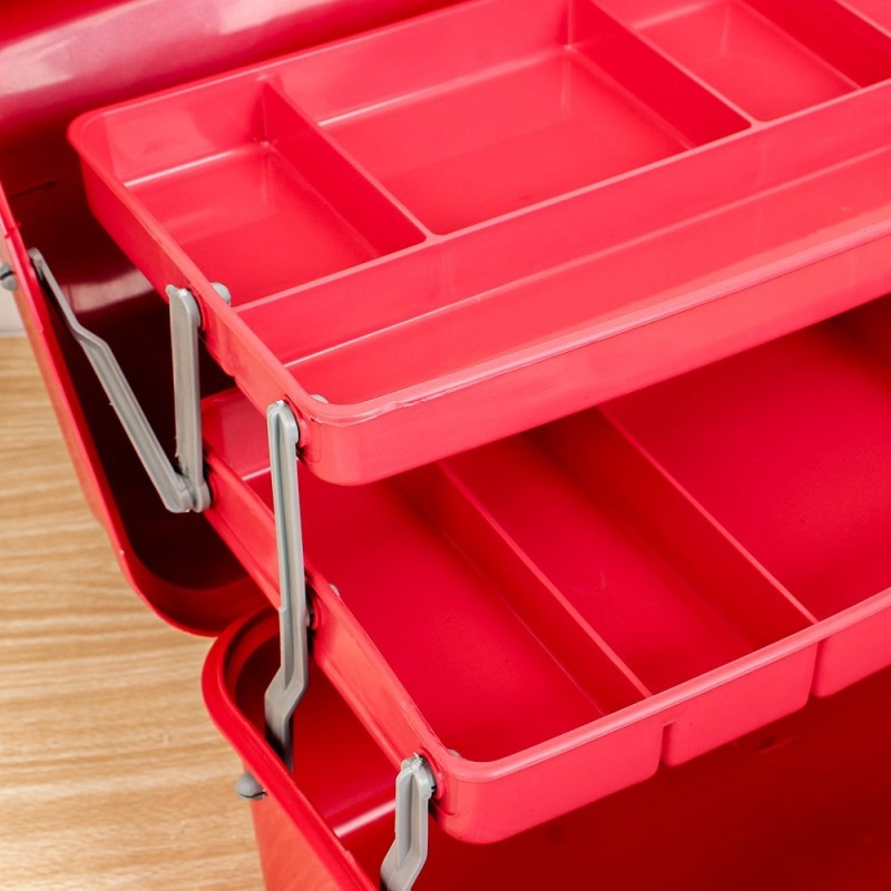 Maleta Organizadora Rosa 2 Bandejas Articuladas - Arqplast