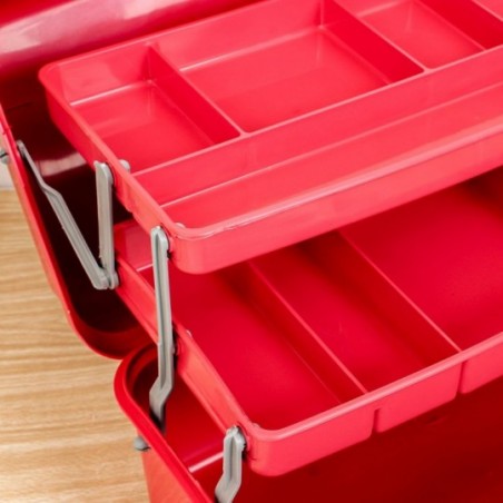 Maleta Organizadora Rosa 2 Bandejas Articuladas - Arqplast