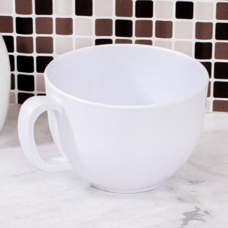 Pote Caneca Sopa Jumbo De Melamina Branco 12,5 CM - Fratelli