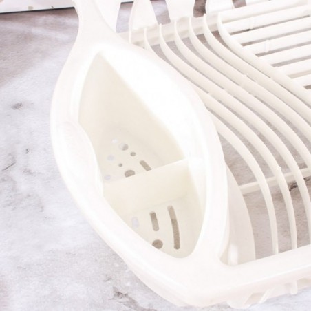 Escorredor Louças Copos Pratos Talheres Branco Plasútil