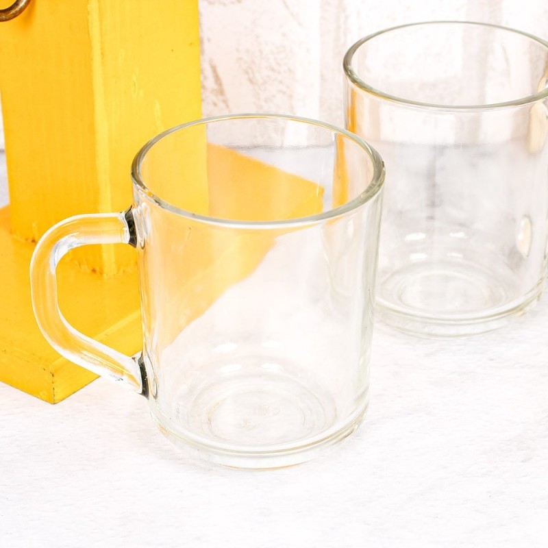 Conjunto 3 Xícaras De Vidro Transparente 245 Ml - Fratelli