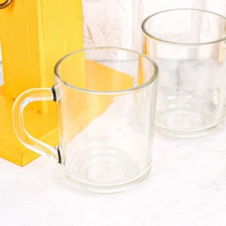 Conjunto 3 Xícaras De Vidro Transparente 245 Ml - Fratelli