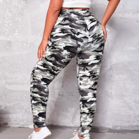Calça Feminina Jogger Pantacourt Camuflada Roupa Atacado