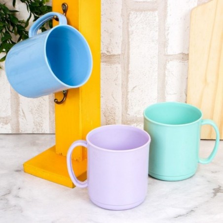 Caneca Plástica Infantil Cores Variadas 400ml ErcaPlast