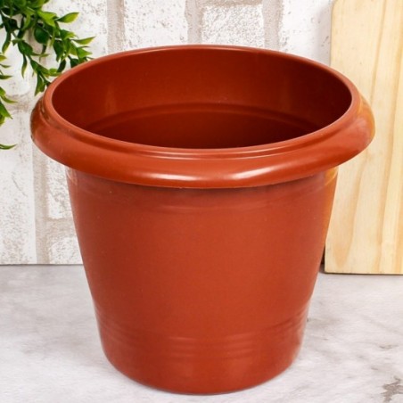 Vaso P/ Plantas Redondo Telha De Plástico 3,8L ErcaPlast