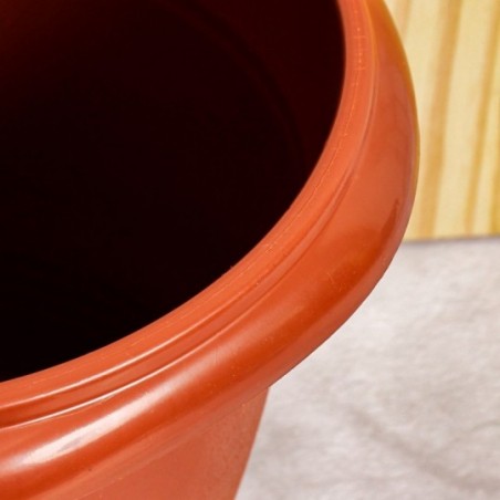 Vaso P/ Plantas Redondo Telha De Plástico 3,8L ErcaPlast